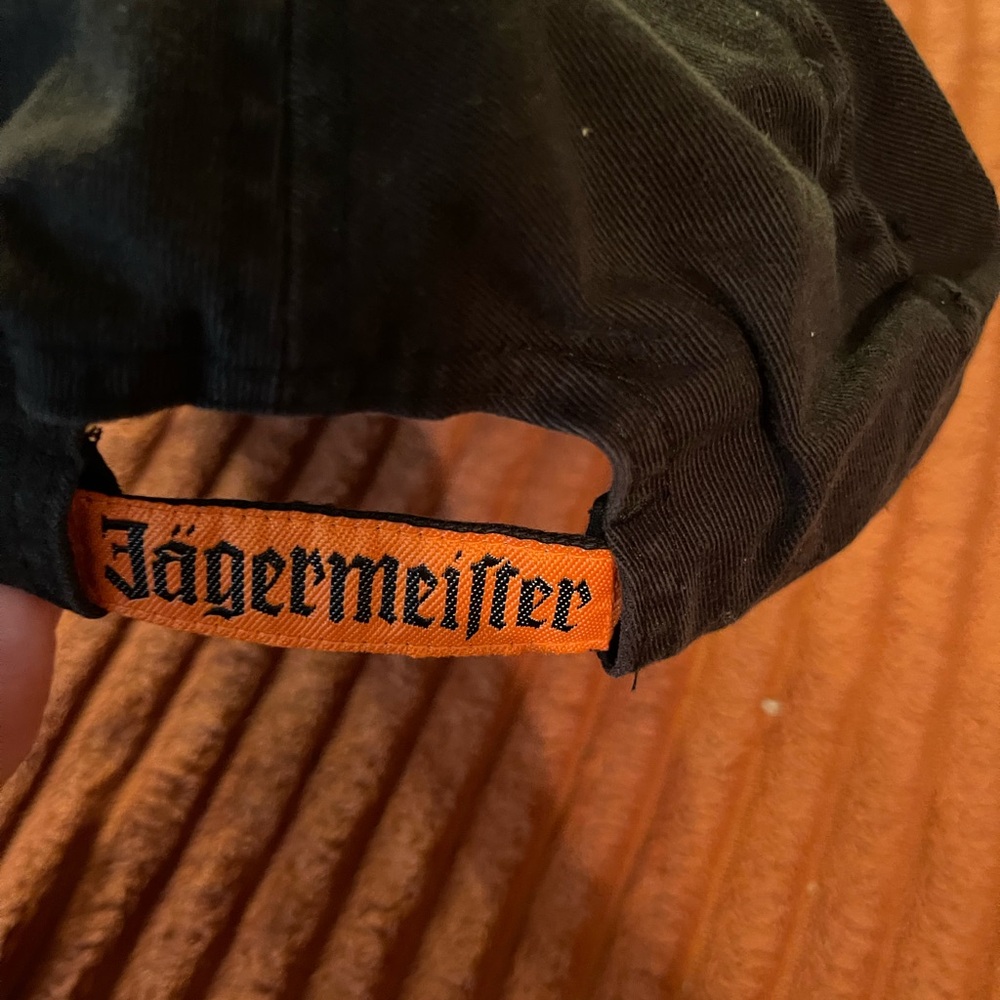 5/$25 Jagermeister Black Hat with White Logo - Picture 2 of 4